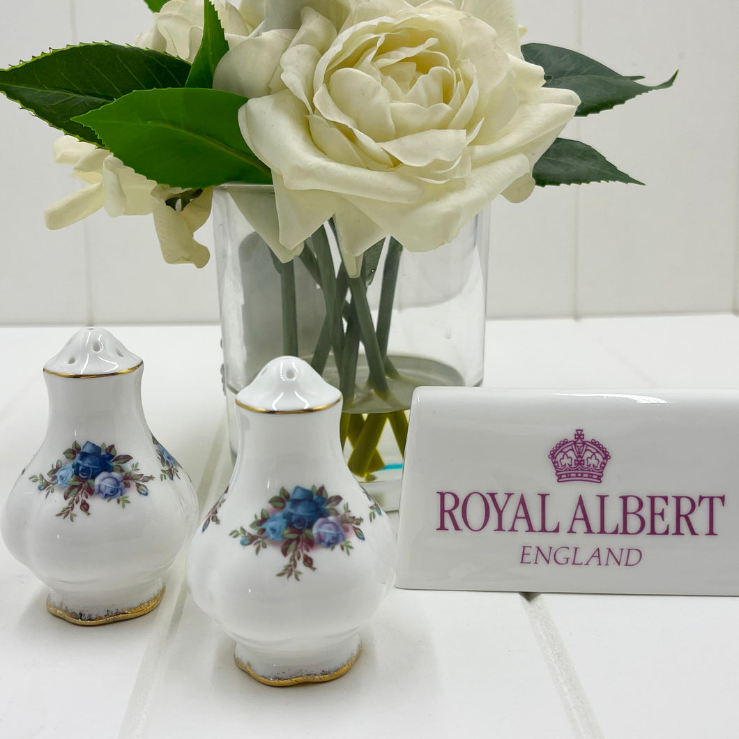 Royal Albert Vintage Moonlight Rose Pepper & Salt Pots