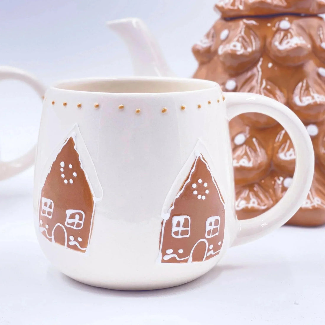 Ceramic Gingerbread House Mug - Exquisite Homewares 
