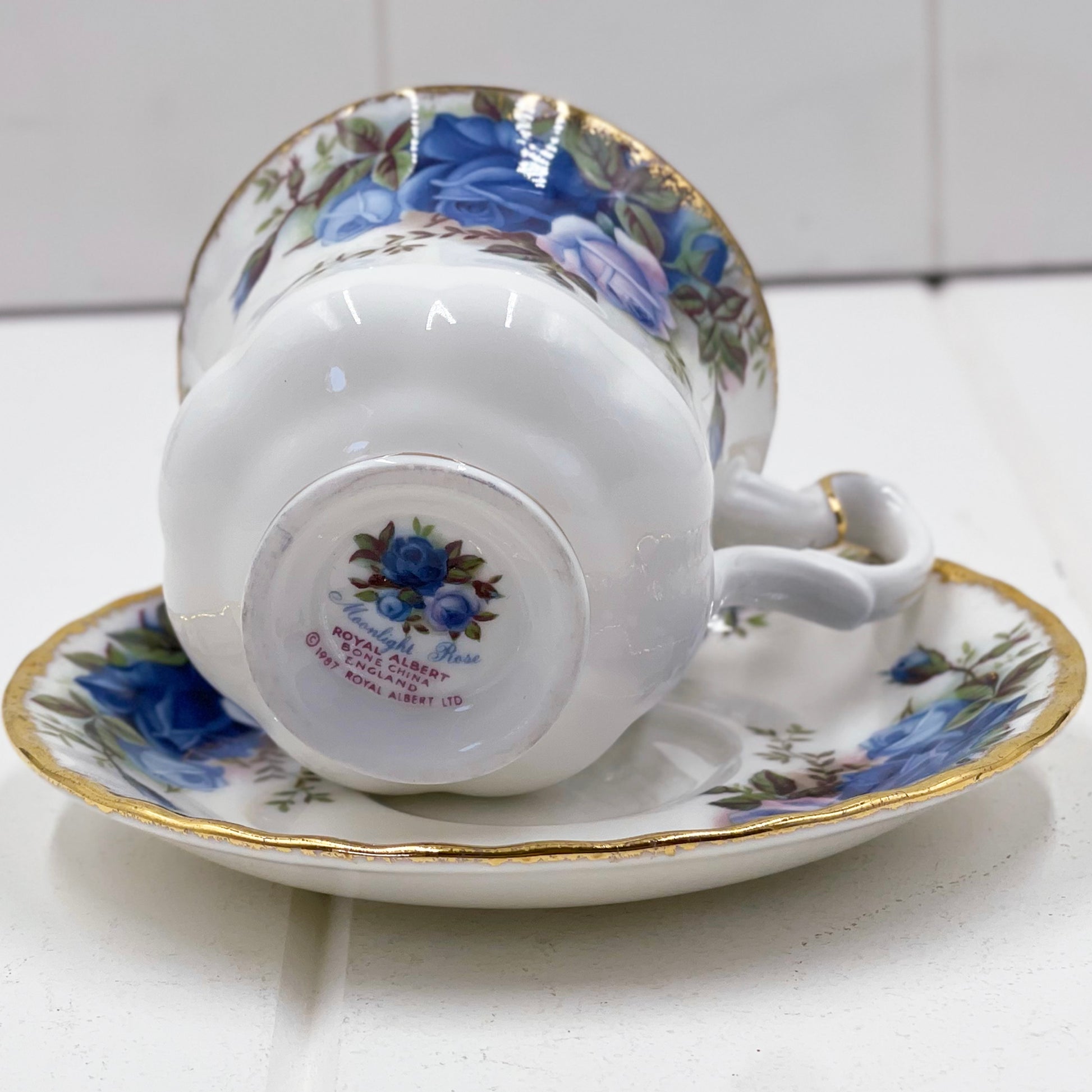 Royal Albert Moonlight Rose Demitasse Duo