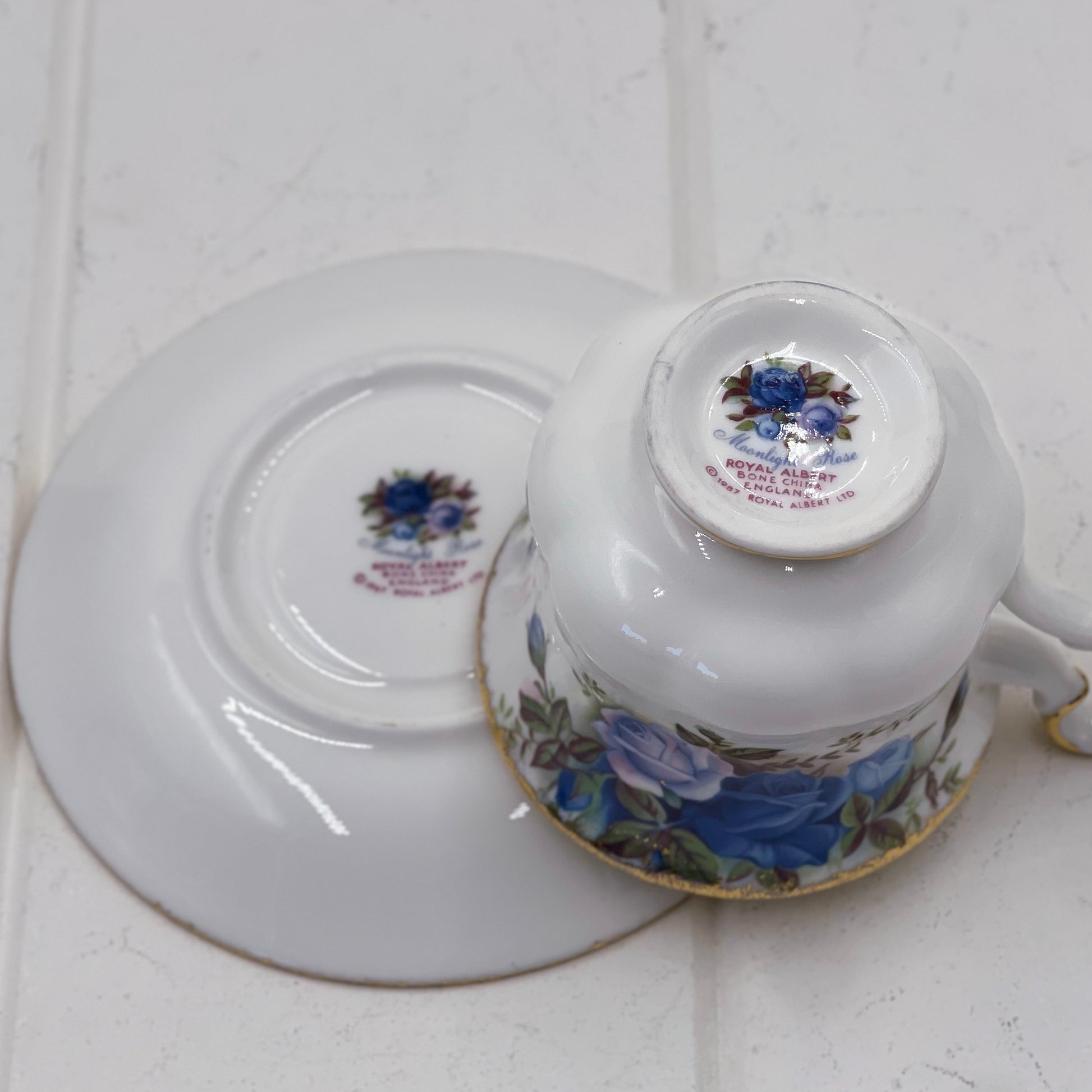 Royal Albert Moonlight Rose Demitasse Duo