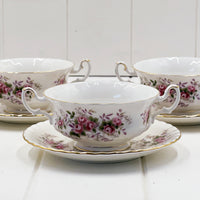 Royal Albert Lavender Rose Soup Coupe and Saucer