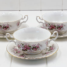 Load image into Gallery viewer, Royal Albert Lavender Rose Soup Coupe and Saucer
