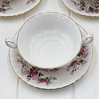 Royal Albert Lavender Rose Soup Coupe and Saucer