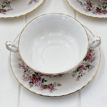 Load image into Gallery viewer, Royal Albert Lavender Rose Soup Coupe and Saucer
