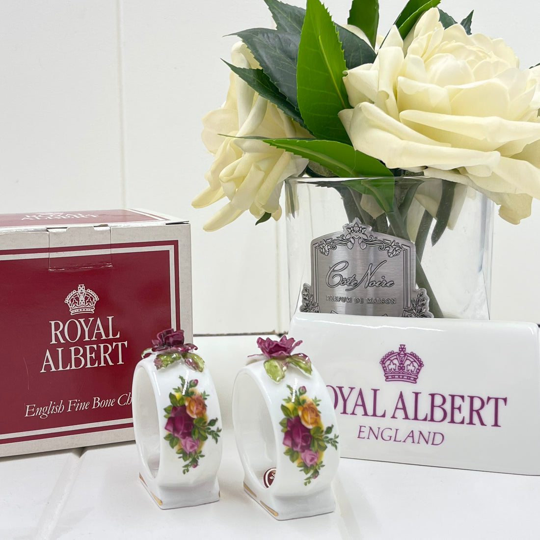 Royal Albert Vintage Old Country Roses Pair of Napkin/Serviette Rings