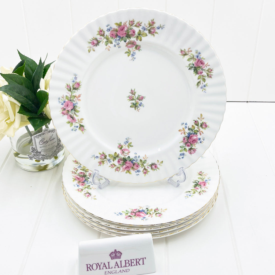 Royal Albert Vintage Moss Rose Dinner Plate