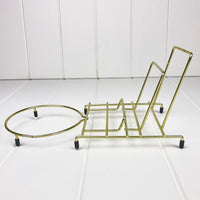 5-Piece Brass Display Stand