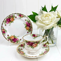Royal Albert Vintage Old Country Roses Tea Trio - Exquisite Homewares 