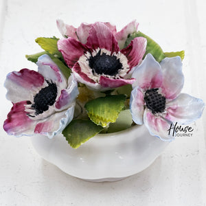 Royal Albert Flower of the Month Anemones March Posy