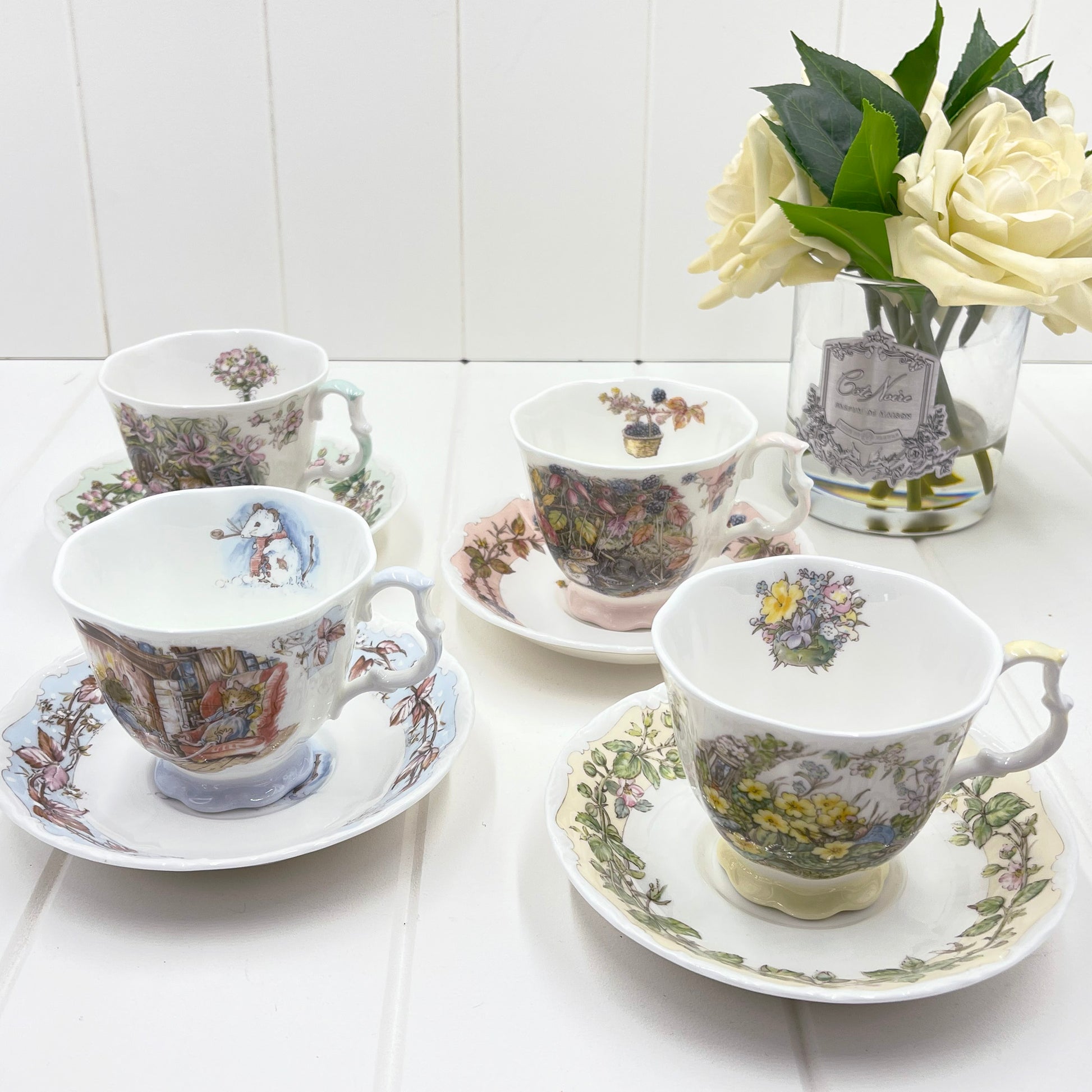 Royal Doulton Brambly Hedge Four Seasons Cup and Saucer - Winter