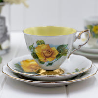 Royal Standard Vintage World Of Roses Yellow Rose Trio