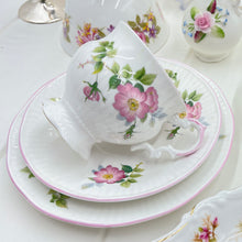 Load image into Gallery viewer, Royal Albert, Colclough, Coalport, Vera Wang Pink Crazy High Tea Set for Two.
