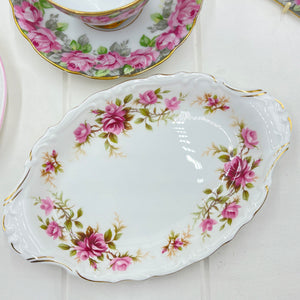 Royal Albert, Colclough, Coalport, Vera Wang Pink Crazy High Tea Set for Two.