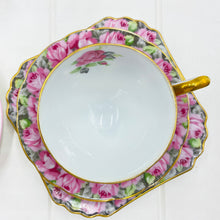 Load image into Gallery viewer, Royal Albert, Colclough, Coalport, Vera Wang Pink Crazy High Tea Set for Two.
