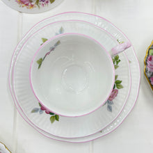 Load image into Gallery viewer, Royal Albert, Colclough, Coalport, Vera Wang Pink Crazy High Tea Set for Two.
