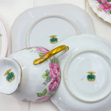 Load image into Gallery viewer, Royal Albert, Colclough, Coalport, Vera Wang Pink Crazy High Tea Set for Two.
