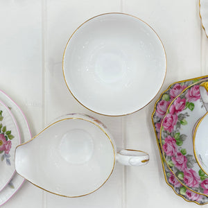 Royal Albert, Colclough, Coalport, Vera Wang Pink Crazy High Tea Set for Two.