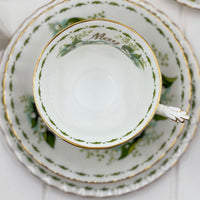 Royal Albert Vintage Flower of the Month May Lily of the Valley Trio