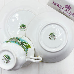 Royal Albert Vintage Flower of the Month May Lily of the Valley Trio