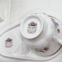 Royal Albert Vintage Flower of the Month September Michaelmas Daisy Tennis Set