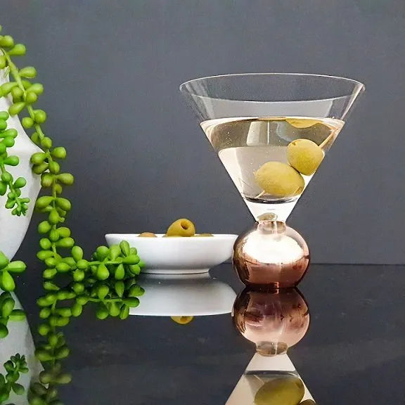 Stemless Martini Glasses