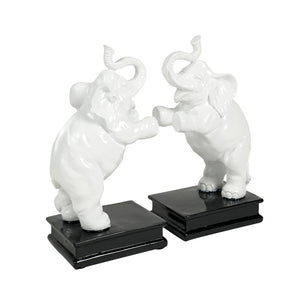 White Elephant Bookends