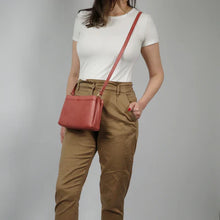 Load image into Gallery viewer, Pierre Cardin Leather Perforated Design Cross-Body Bag
