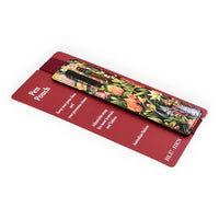 Floral pen pouch with adjustable strap, fits journals & tablets, Australian Natives design