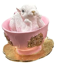 Deluxe Bunny in a Tea Cups - Sitting or Standing