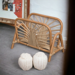 Rattan Magazine Rack