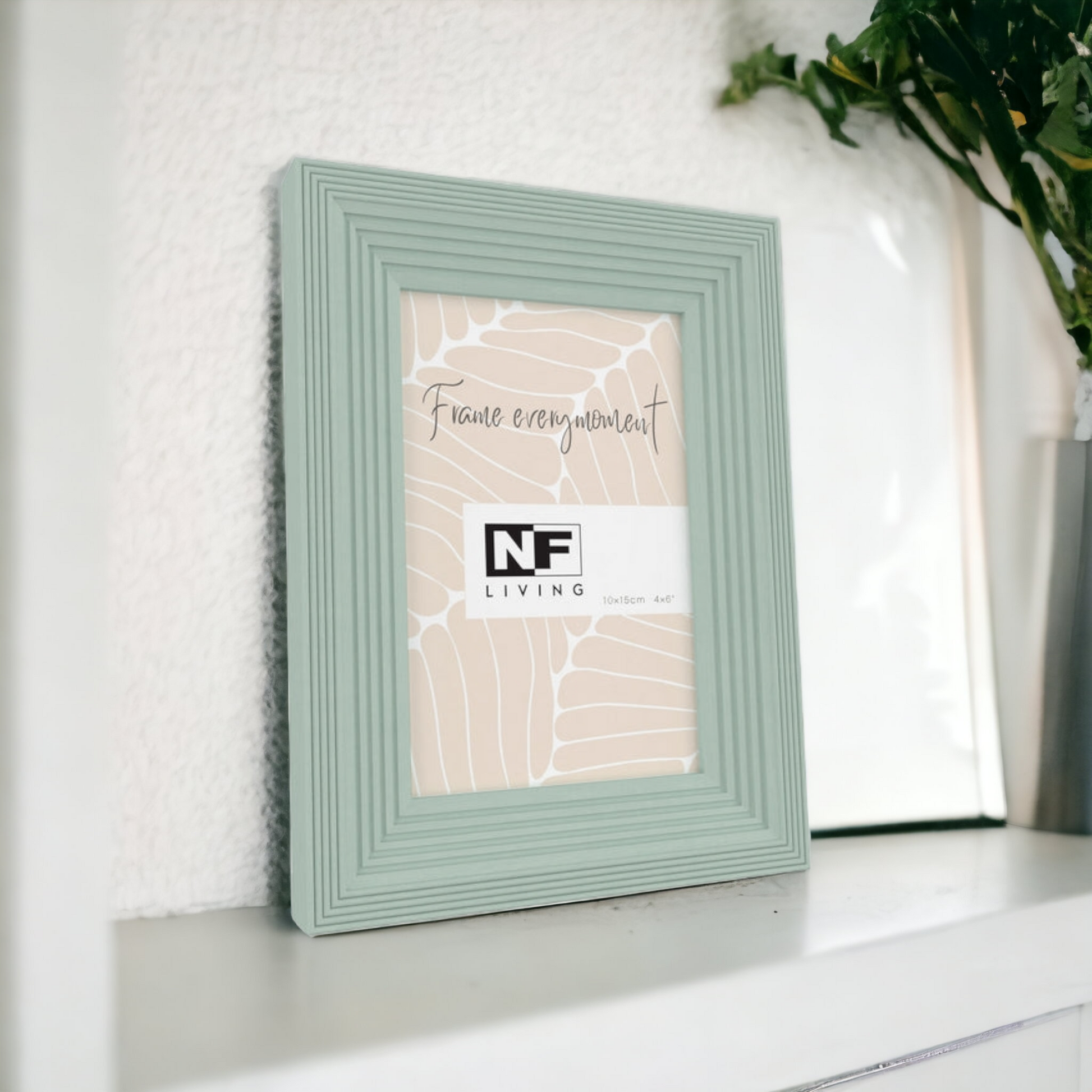 Sage Green Ripple 4x6" Photo Frame