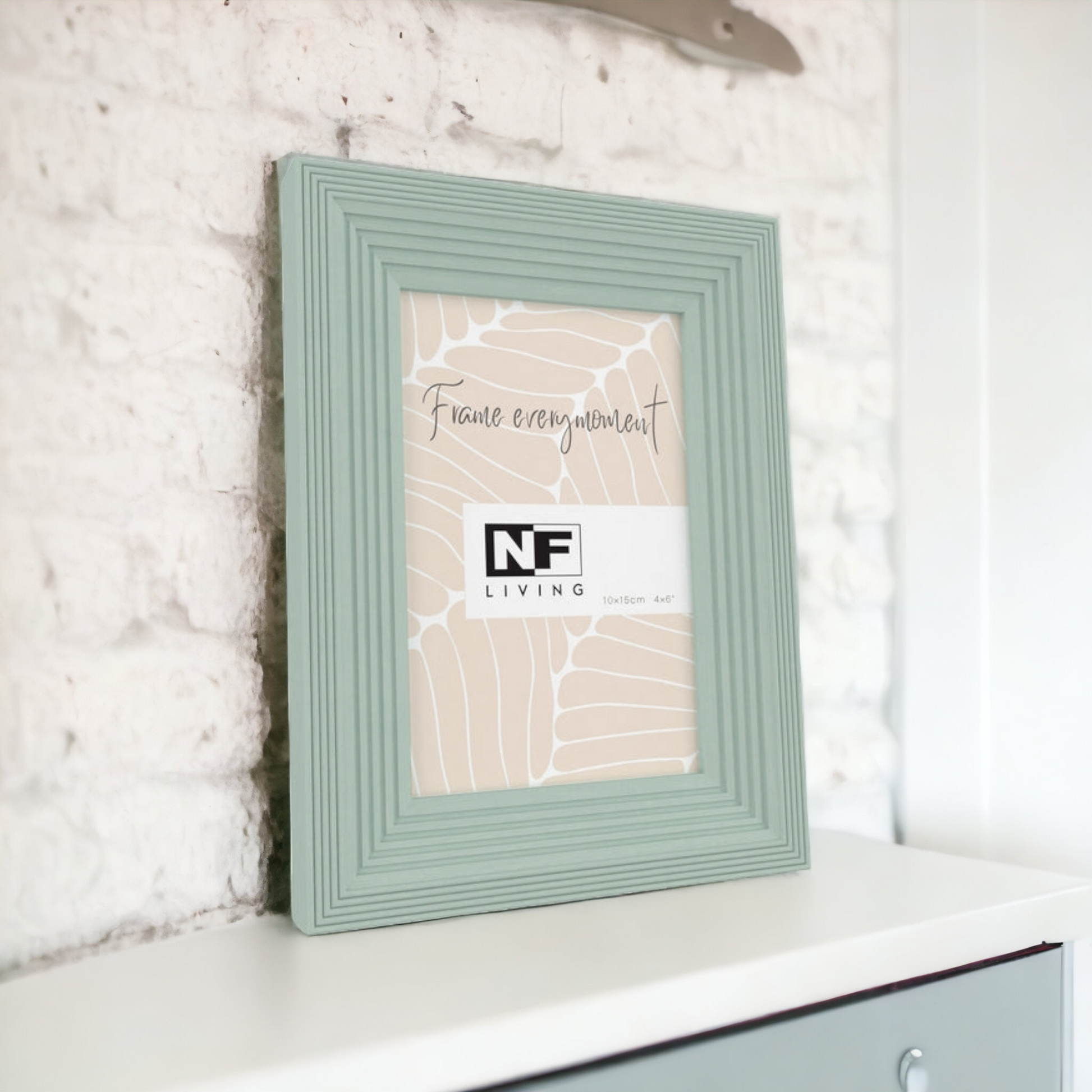 Sage Green Ripple 4x6" Photo Frame