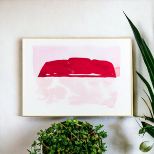 Uluru Pink Sunset Wall Art