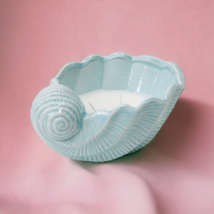 Seafoam Shell Candle