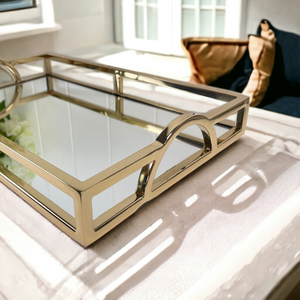 Golden Arch Mirror Tray