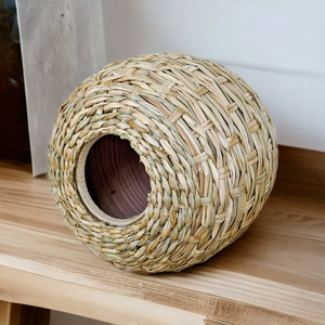 Leila Bamboo Woven Vase