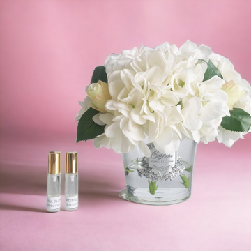 Cote Noire Hydrangeas & Rosebuds Ivory White