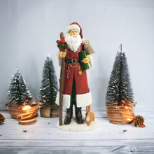 Load image into Gallery viewer, Woodland Santa Standing Decoration
