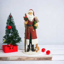 Load image into Gallery viewer, Woodland Santa Standing Decoration
