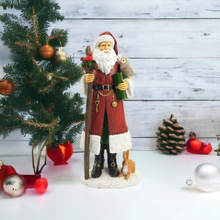 Load image into Gallery viewer, Woodland Santa Standing Decoration
