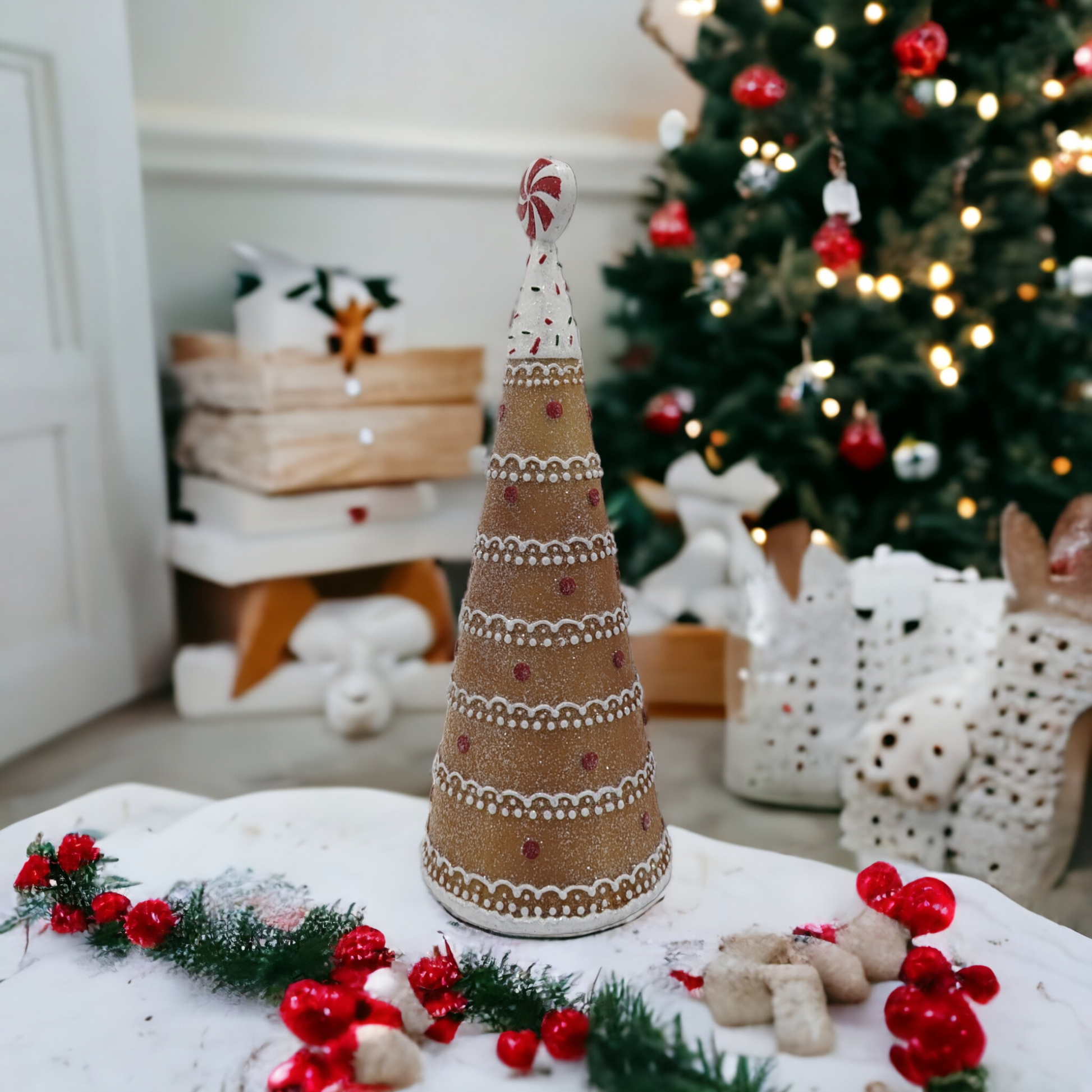 30.5cm Gingerbread Candy Tree