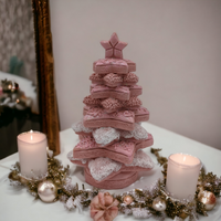 20cm Pink Star Cookie Christmas Tree