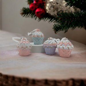 Large Cupcake Christmas Tree Hanging Decoration