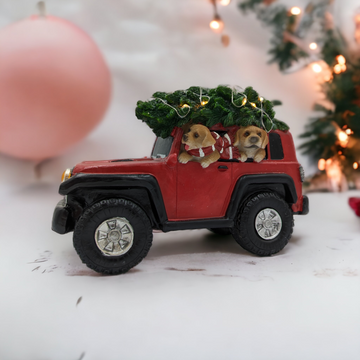 LED Jeep with Dogs