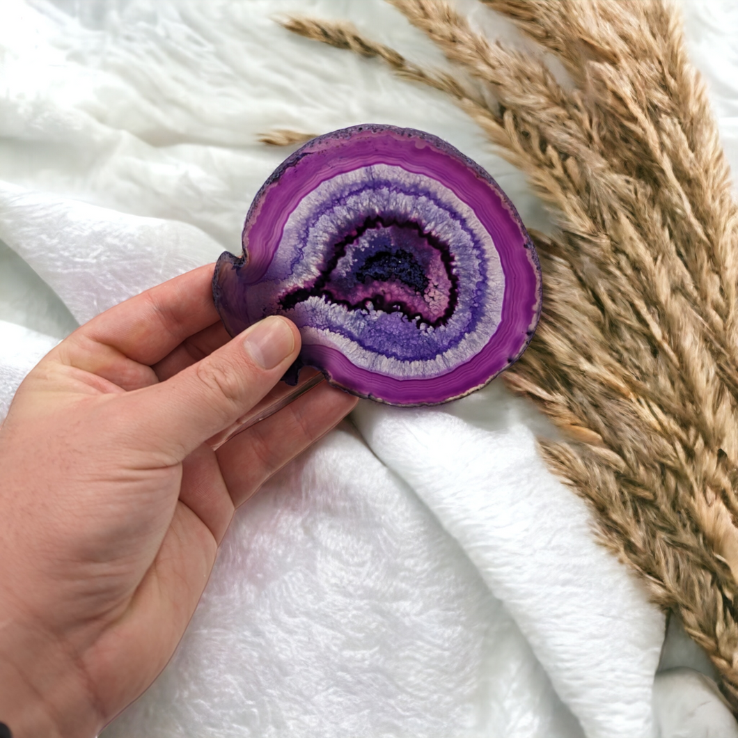 Purple Agate Coasters