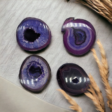 Load image into Gallery viewer, Purple Agate Coasters
