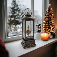 Light Up Lantern Grinch with String Lights