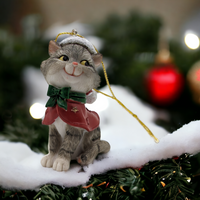 Red or Green Hanging Cat Tree Decoration