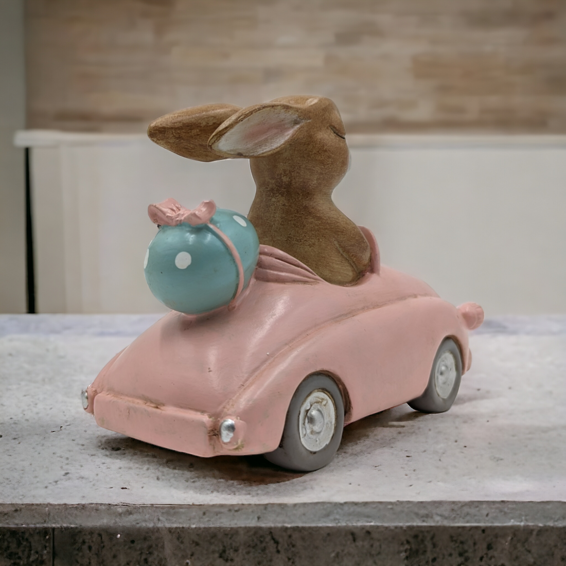 Easter Bunny In Convertible Car