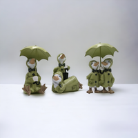 Rainy Ducks with Umbrella